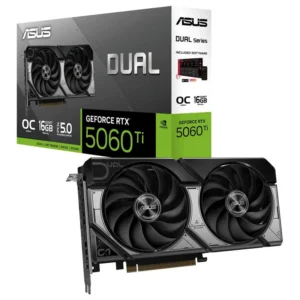Placa Gráfica ASUS DUAL GeForce RTX 5060 Ti OC Edition 16GB GDDR7 Reflex 2 AI DLSS4